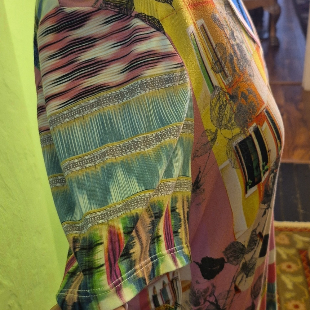 Johnny Was Womens Angelica Stripe 95% ,bamboo/5% Spandex.(#1691) Sz.L #J17121C - Picture 4 of 12